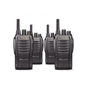 BR02 PROZ PACK 4 Walkies PMR446 con Microauriculares