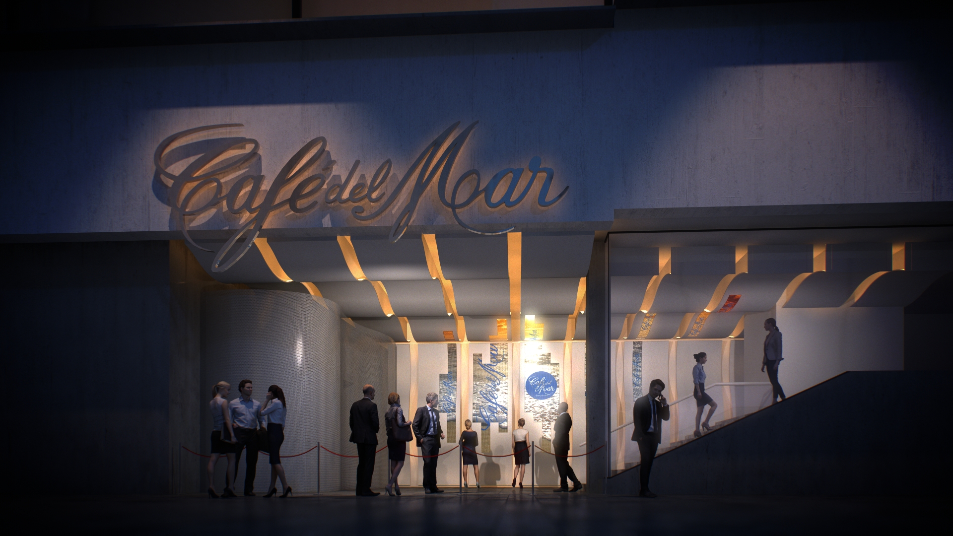 Resultat d'imatges de cafe del mar club barcelona